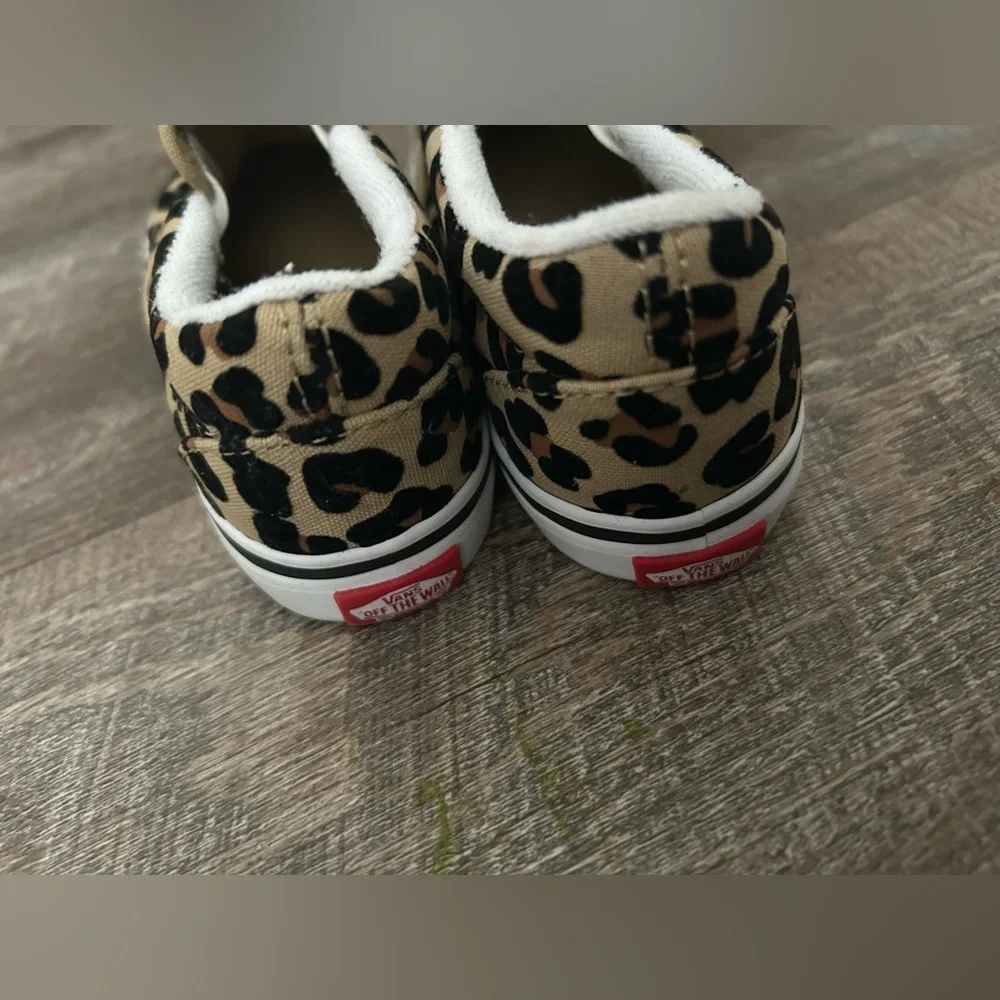 Vans Toddler Girls Leopard Print Slip-On Shoes Size 10c - Picture 4 of 7